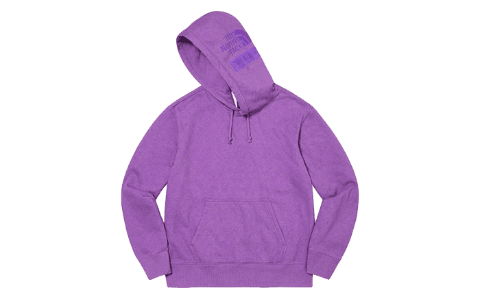 Supreme The North Face Pigment Printed Hooded Sweatshirt Purple