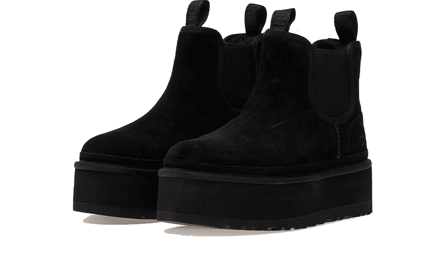 Neumel Platform Chelsea Boot Black